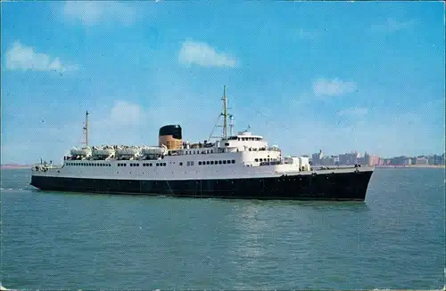 Postkaart Ostende Oostende Car ferry Artevelde - Fähre Schiff 1966