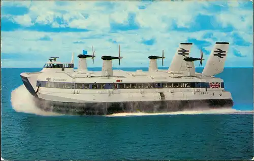 Ansichtskarte  SEASPEED HOVERCRAFT Luftkissenboot Schiffsfoto-AK 1970