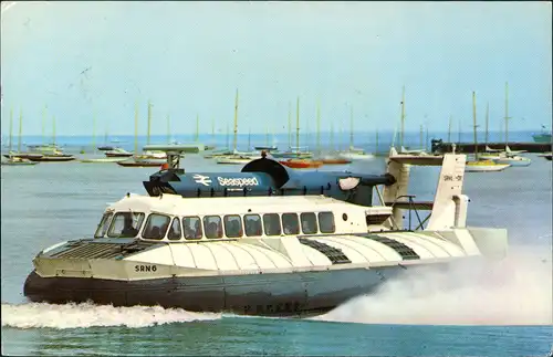 Ansichtskarte  Luftkissenboot Hovercraft Seaspeed SR-N6 Hochsee Schiff 1970