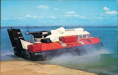 Ryde (Isle of Wight) Luftkissenboot Hovertravel Hovercraft at  1970
