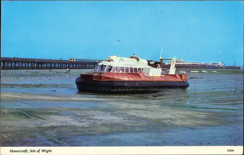 Ryde (Isle of Wight) Luftkissenboot Hovercraft Landung Isle of Wight 1976