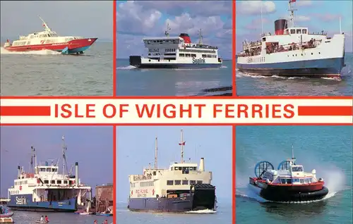 IISLE OF WIGHT FERRIES Hovercraft Luftkissenboot Schiffe Ships 1970