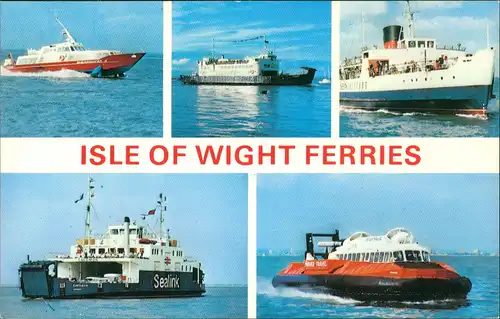 Ryde (Isle of Wight) ISLE OF WIGHT FERRIES Multi-Hovercrafts Schiffe Ships 1970