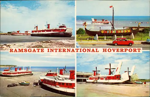 Ramsgate Luftkissenboot Hovercraft Viking Ship Int. Hoverport 1970