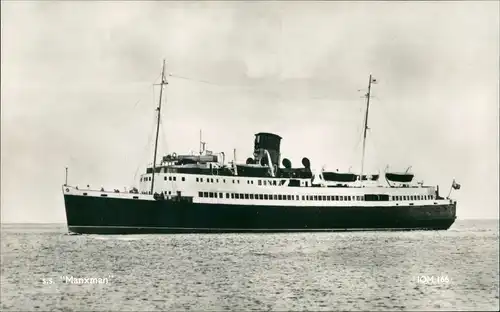 Ansichtskarte  Schiff Ship S.S. Manxman Schiffsfoto Ship-Photo-Postcard 1955