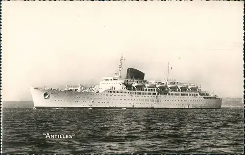 Schiff Dampfer Ship "ANTILLES” Schiffsfoto Ship-Photo-Postcard 1950