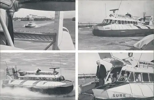 Ramsgate Luftkissenboote Hovercraft Calais Channel Service MB 1965