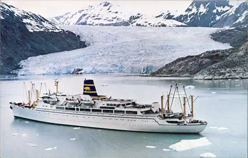Alaska SS Mariposa SS Monterey Cruising Glacier Bay, Alaska 1970