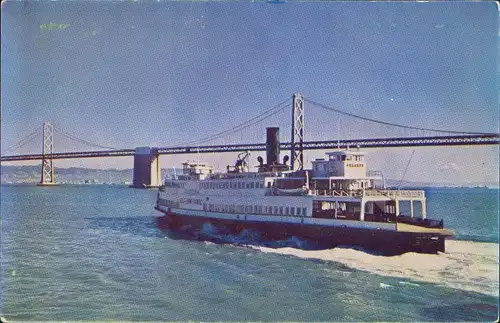 San Francisco Francisco Bay, Ferry Boat, Fähre Fährschiff Schiff Ship 1960