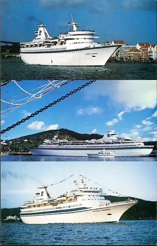 Schiffe M/S Song of Norway St. Thomas, M/S Sun Viking , M/S Nordic Prince 1975