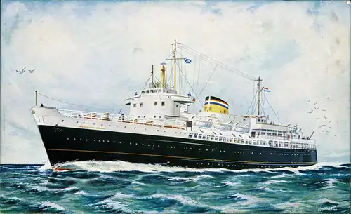 Ansichtskarte  Ships Schiffe Schiffsfoto KONINGIN EMMA & PRINSES BEATRIX 1970