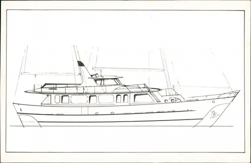 motor sailer Green Lady, Gordon C. Vaughn by Colin Mudie built by Souters 1960
