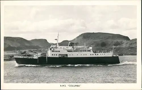 Ansichtskarte  R.M.S. "COLUMBA" Ship Schiff Schiffsfoto-AK 1950