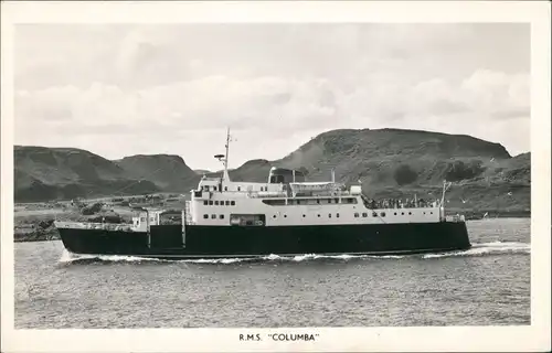 Ansichtskarte  RMS COLUMBA Schiffsfoto Ship-Photo-Card Schiff Fähre 1960