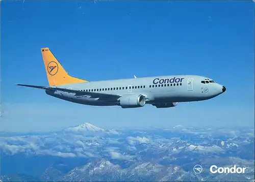 Ansichtskarte  Flugzeug Fluggesellschaft Condor Boeing 737-300 2000