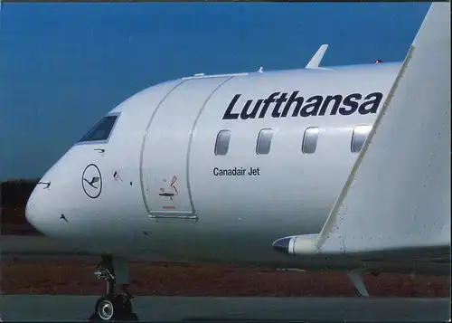 Ansichtskarte  Lufthansa Canadair Jet Flugzeug Airplane Avion 2000