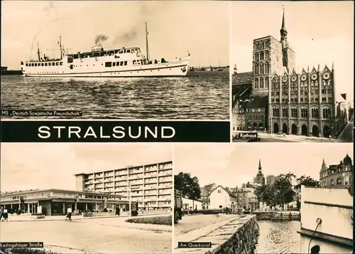 Stralsund DDR MB ua. Schiff MS Deutsch-Sowjetische Freundschaft uvm. 1969/1968