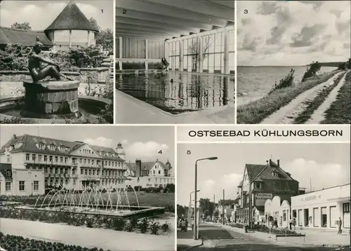 Kühlungsborn DDR Mehrbild-Schwimmhalle, Erholungsheim, Maxim-Gorki-Straße 1978