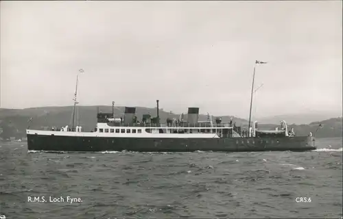 Ansichtskarte  R.M.S. Loch Fyne Schiffsfoto Ship Real Photo Card 1960