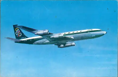 Ansichtskarte  OLYMPIC BOEING 707-320 Flugwesen - Flugzeuge 1973