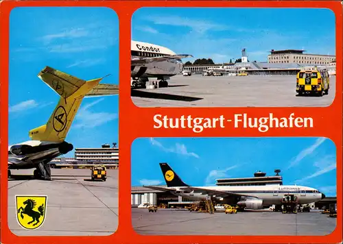 Ansichtskarte Stuttgart Flughafen - 3 Bild 1988