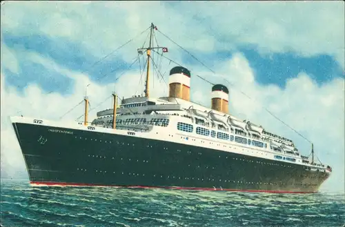 AMERICAN EXPORT LINES Schiff Ship INDEPENDENCE CONSTITUTION 1960