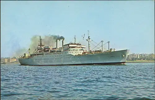 .USA United States of America US NAVAL SHIP UPSHUR (T-AP 198) Navy Marine  1960