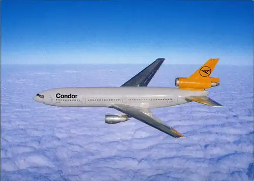 Ansichtskarte  Condor DC 10-30 Flugzeuge & Luftverkehr Airplane Photo 1990
