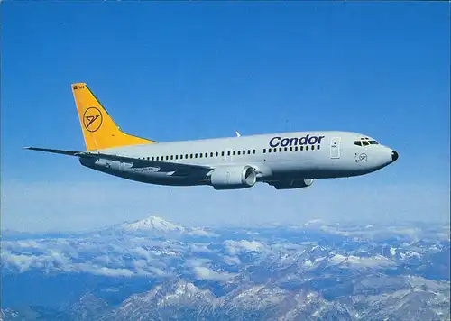 Ansichtskarte  Flugwesen Luftverkehr Flugzeug Condor Boeing 737-300 2000