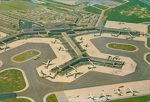 Amsterdam Amsterdam Internationale  Luftaufnahme Aerial View 1970