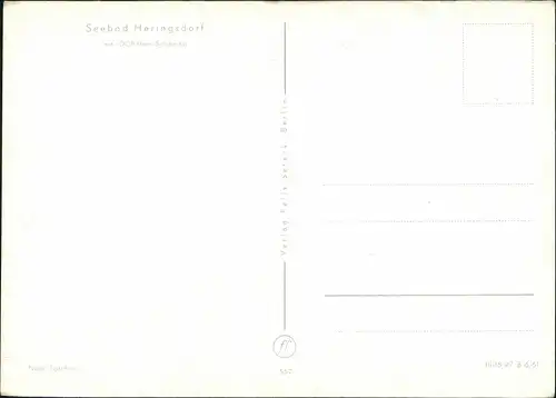 Ansichtskarte Heringsdorf Usedom FDGB-Erholungsheim "Solidarität" 1961