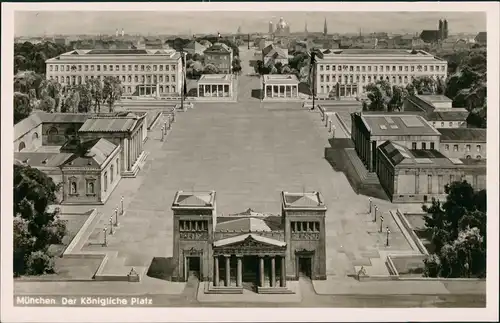 Ansichtskarte München Königlicher Platz 1928