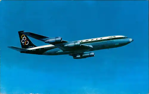 Ansichtskarte  OLYMPIC BOEING 707-320 Flugwesen - Flugzeuge 1983