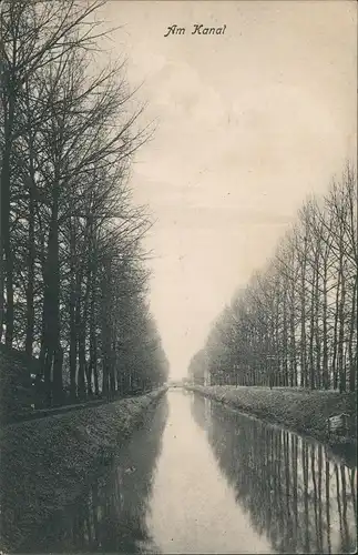 CPA .Frankreich Am Kanal Frankreich France 1917