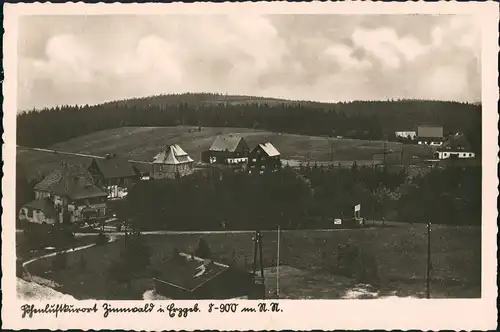 Ansichtskarte Zinnwald-Georgenfeld-Altenberg (Erzgebirge) Stadtpartie 1935