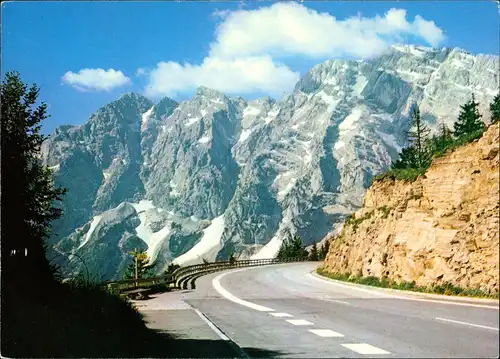 Ansichtskarte .Bayern Roßfeldringstraße mit Göll-Ostwand 1970
