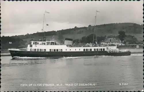 MV MAID OF SKELMORLIE Clyde Steamer Schiffsfoto Schiff Ship 1963