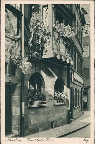 Ansichtskarte Nürnberg Hans Sachs Haus 1932