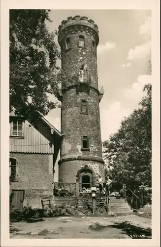Ansichtskarte Oybin Turm auf dem Hochwald 1955