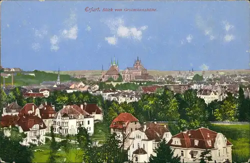 Ansichtskarte Erfurt Stadt, Villa 1912