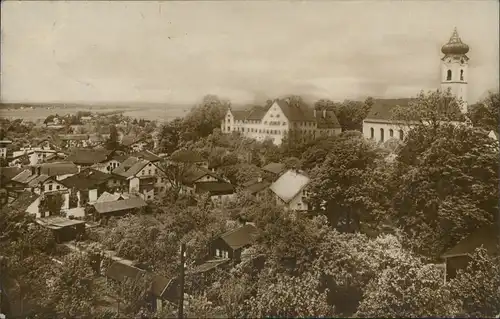 Ansichtskarte Bad Aibling Fotokarte - Blick über die Stadt 1926