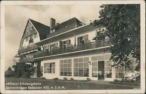 Ansichtskarte Hemigkofen-Nonnenbach Genesungsheim Allianz Erholungsheim 1935