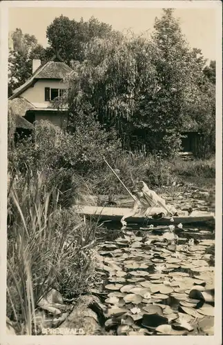 Lübben (Spreewald) Lubin   Umland-Ansicht Partie an Buchan`s Gasthaus 1936