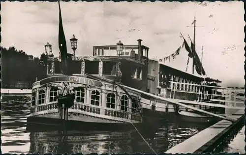 Ansichtskarte  LA CROISIÈRE DU MUSÉE GRÉVIN Museums-Schiff old Ship 1950