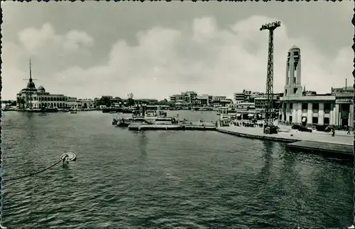 Port Said بورسعيد (Būr Saʻīd) Harbour Scene Hafen Ansicht Le Port 1950