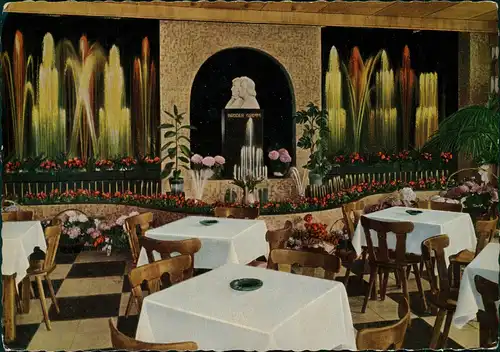 Altenberg (Bergisches Land) Terrassen Waldrestaurant Deutscher Märchenwald Bes. W. Schmeider 1956