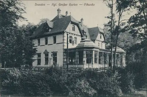 Seevorstadt-Ost/Großer Garten-Dresden Kgl. Grosser Garten -Pikardie 1918
