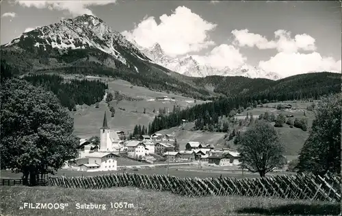 Ansichtskarte Filzmoos Gesamtansicht mit Bergen Alpen Panorama 1966