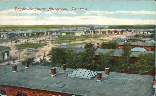 Altengrabow Truppenübungsplatz Panorama Gesamtansicht 1907 Stempel von DÖRNITZ