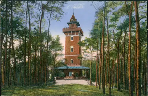 Woltersdorf Aussichtsturm Partie Kranichsbergen, Woltersdorfer Schleuse 1925